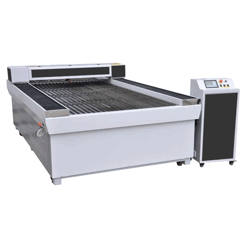Portal laser machine for cutting large areas