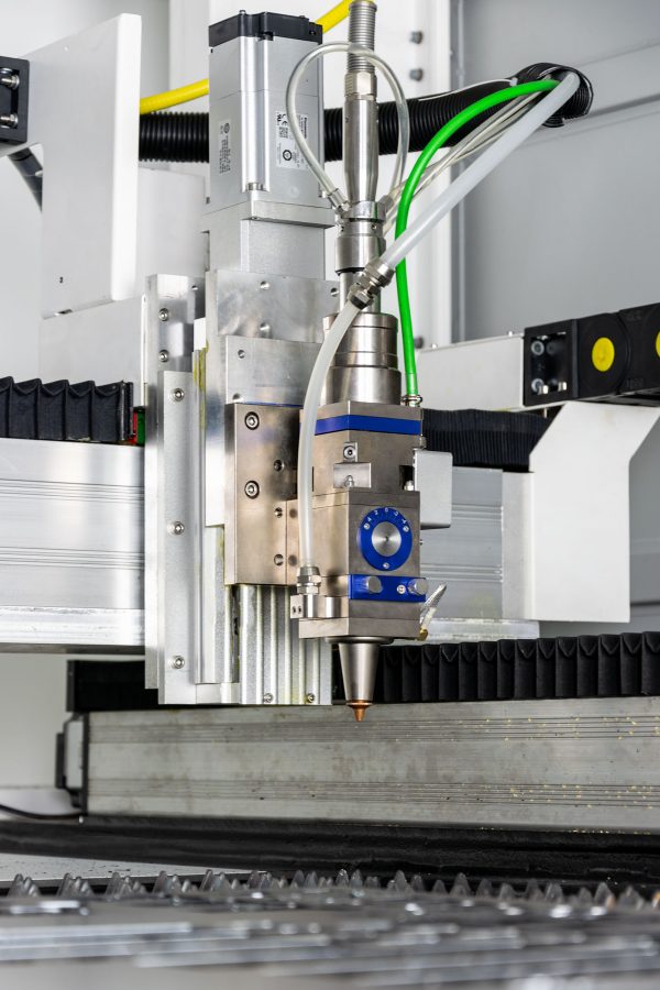 Machine de découpe laser METAQUIP Fibre Laserhead detail