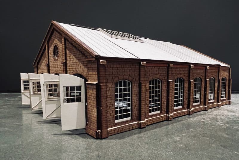 Model shed cut and engraved with CO2 LITE
